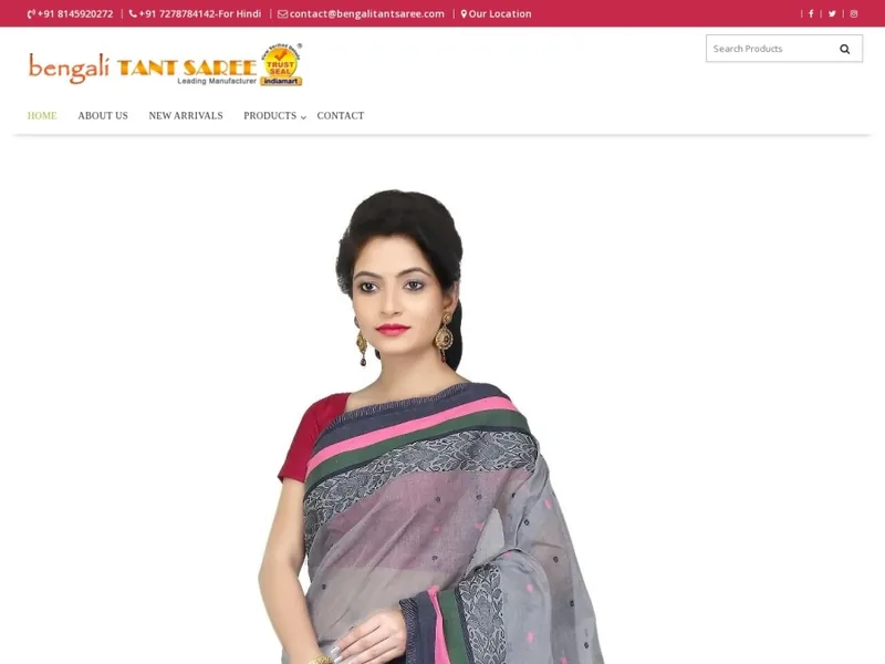 Bengali Tant Saree